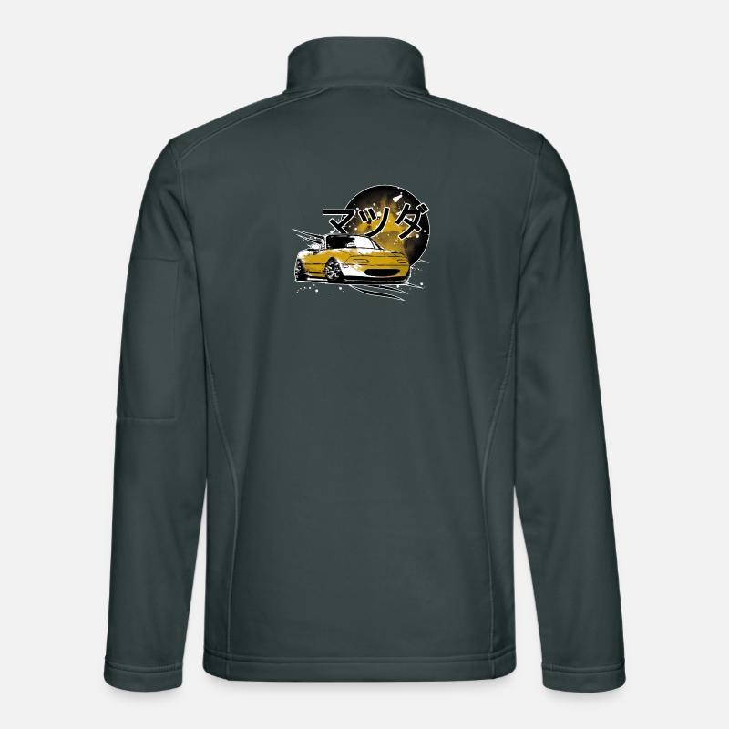 Japanese car Miata Mx5 yellow Unisex Softshell Jacket