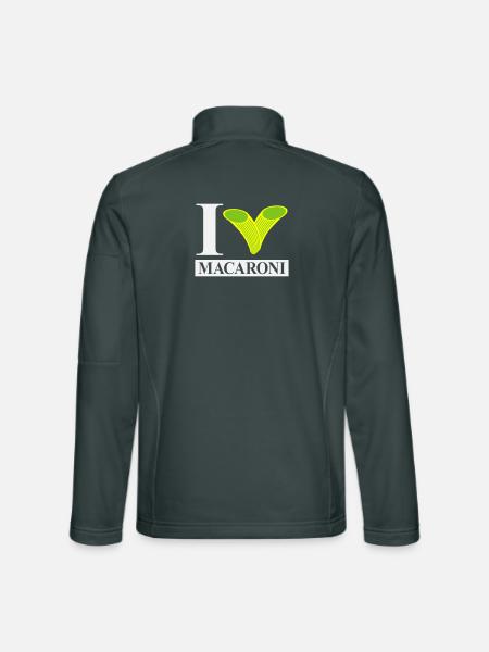 J’adore les macaronis - Veste en tissu softshell Unisexe - gris foncé - Dos