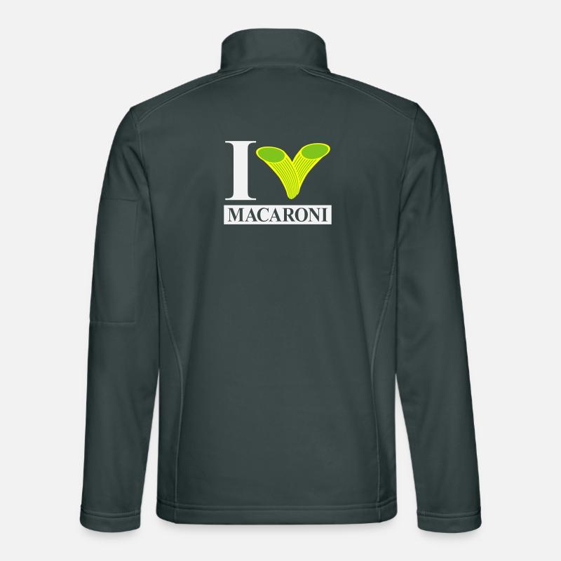 Ich liebe Makkaroni Unisex Softshelljacke