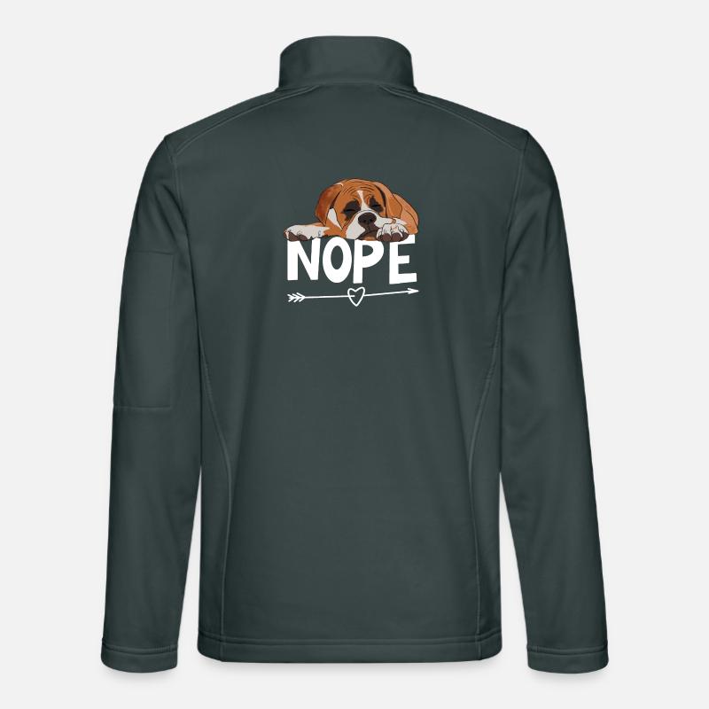 Boxer Hund Nope Unisex Softshelljacke