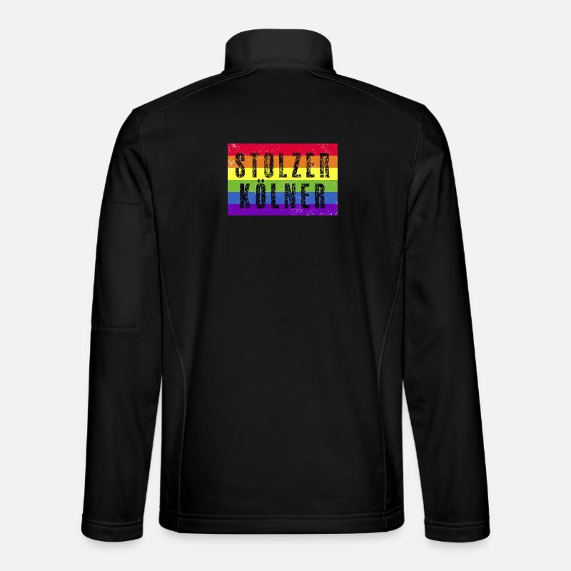 Stolzer Kölner - Regenbogenfahne Unisex Softshelljacke