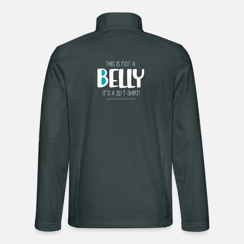 Dies ist kein Bauch (dunkel) Unisex Softshelljacke