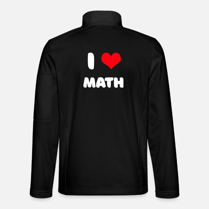 I love math - Unisex Softshell Jacket - black