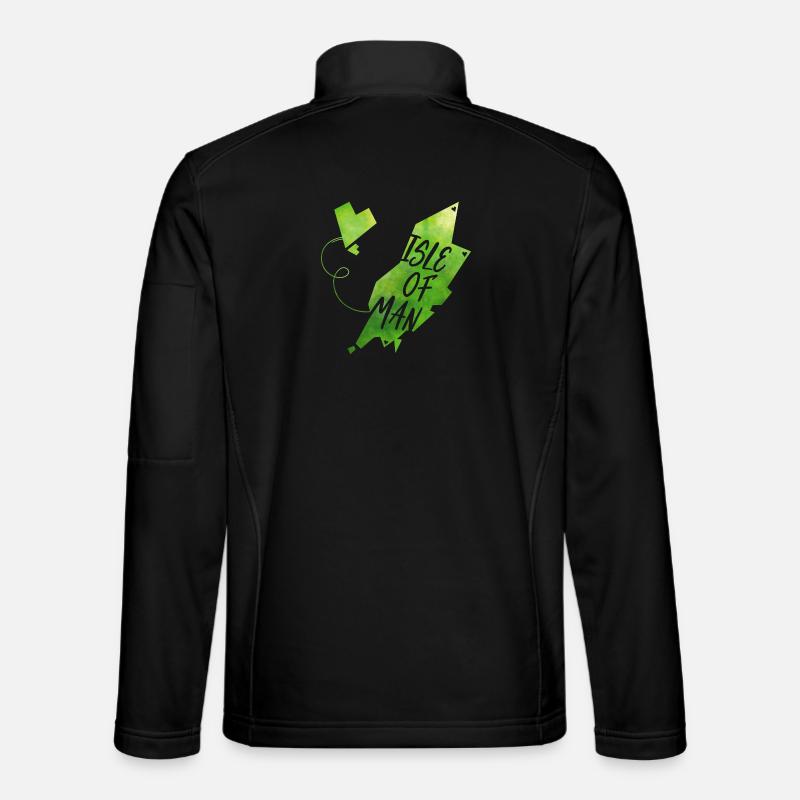 Isle of Man - Unisex Softshelljacke - Schwarz