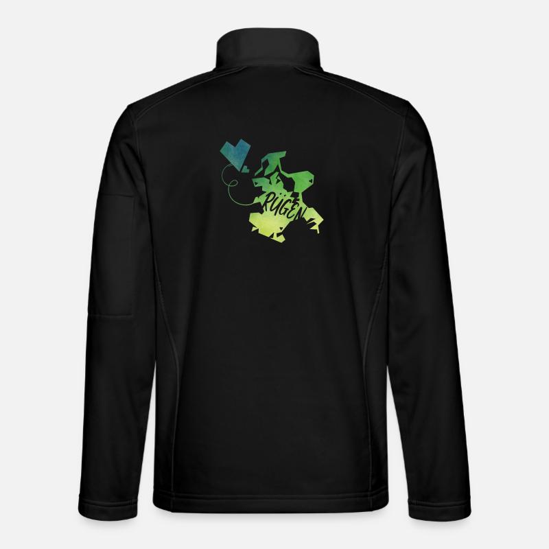 Rügen - Unisex Softshelljacke - Schwarz