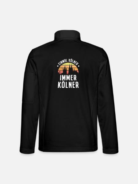 Köln Einmal Kölner Immer Kölner Karneval Kölsch - Unisex Softshelljacke - Schwarz