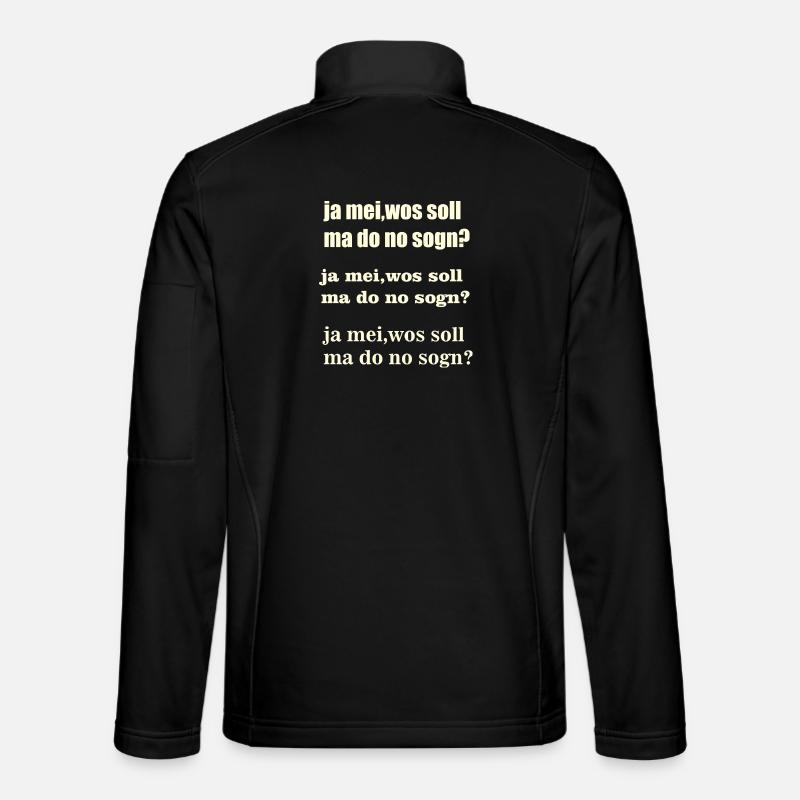 ja mei - Unisex Softshelljacke - Schwarz