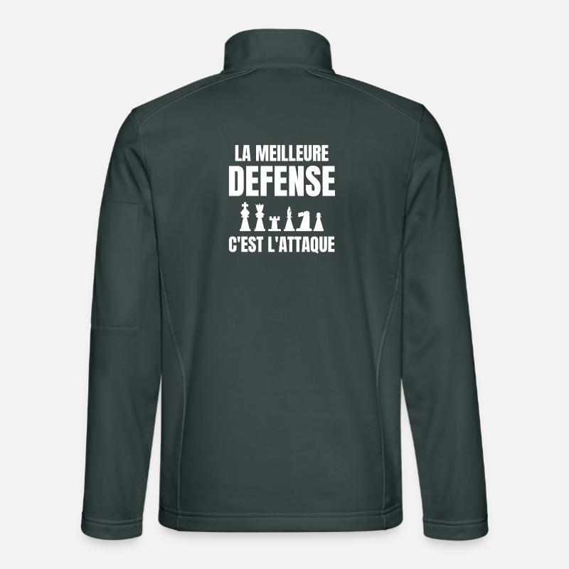 échec, échec et mat, joueur d'échecs Veste en tissu softshell Unisexe