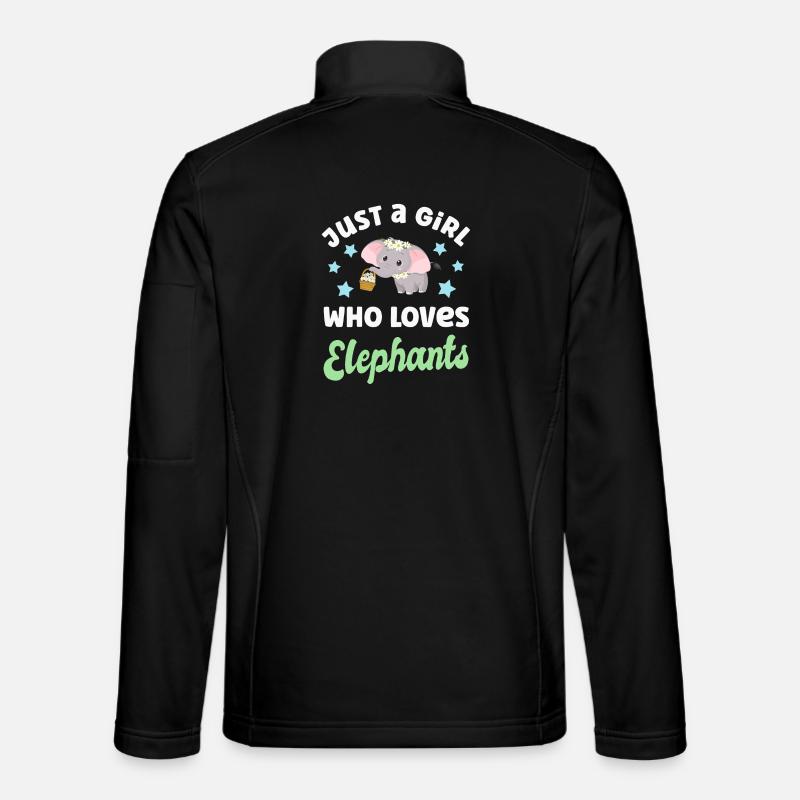 Elephant Elephants - Unisex Softshell Jacket - black