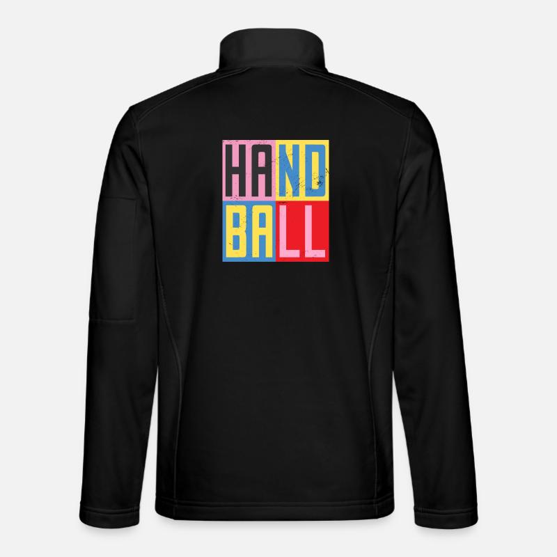 Handball Design - Unisex Softshelljacke - Schwarz