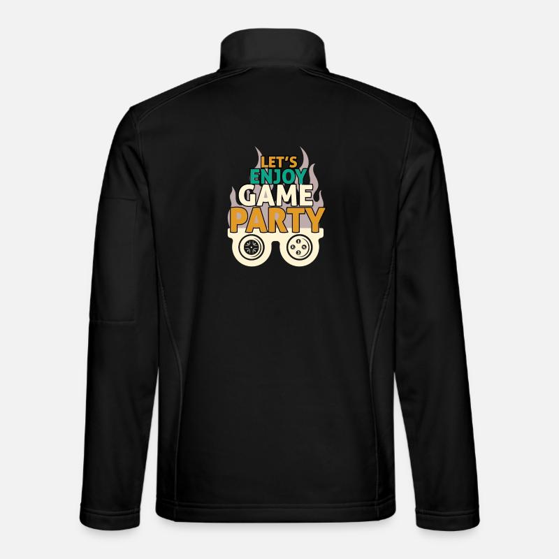 Design Party Game and Fun - Unisex Softshell Jacket - black