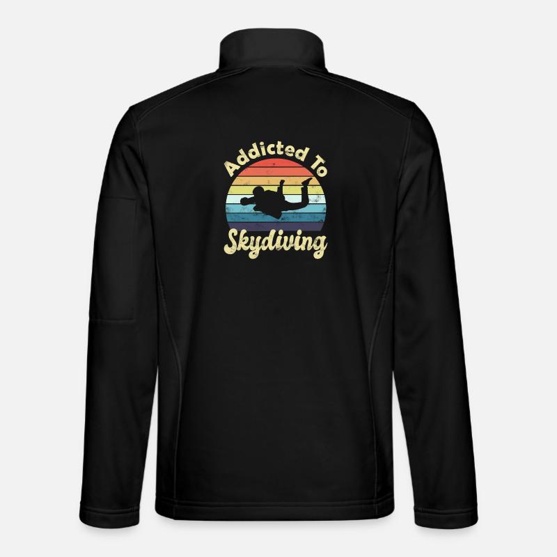 Fallschirmspringen Fallschirmspringer - Unisex Softshelljacke - Schwarz