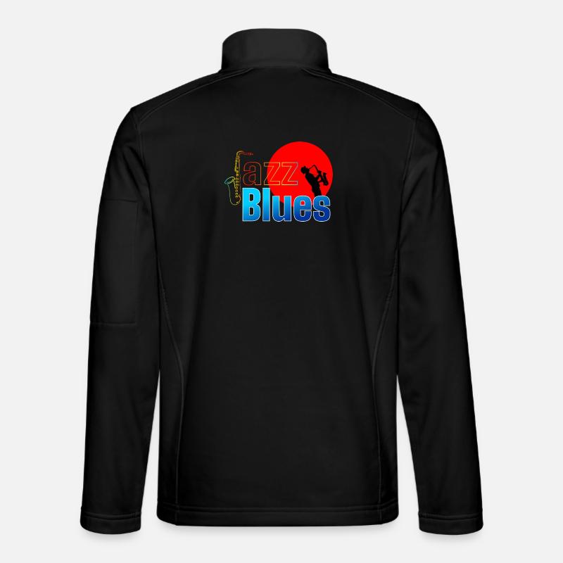 JAZZ BLUES MUSIC LOVERS - Unisex Softshell Jacket - black