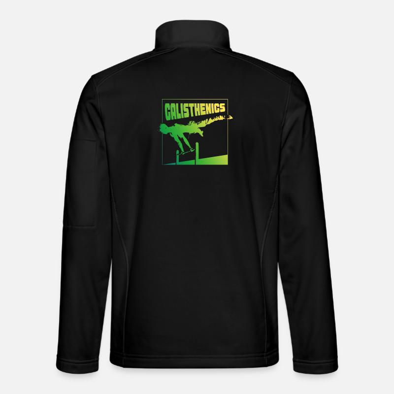 Conception de la pose en gradient de calisthénie Veste en tissu softshell Unisexe