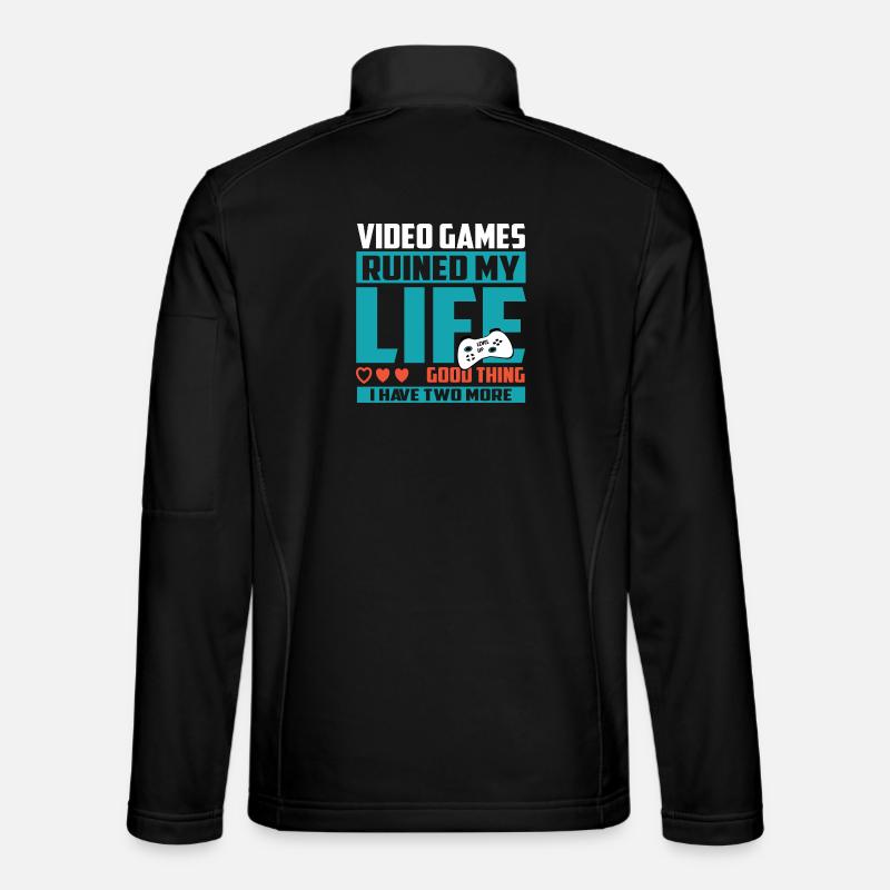 Gamer Extra Leben - Unisex Softshelljacke - Schwarz