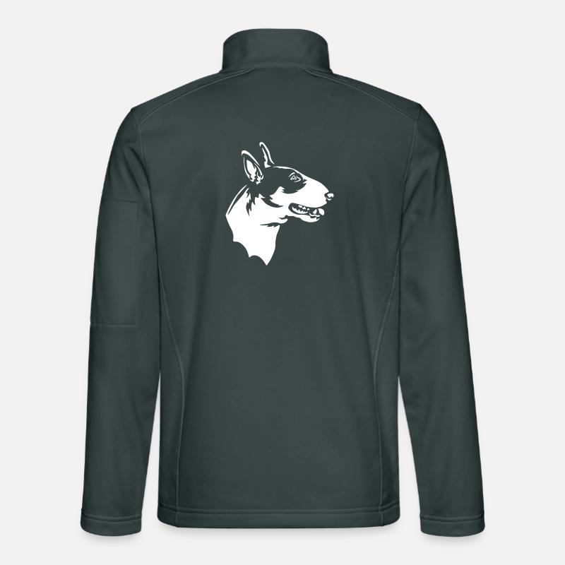 Bull Terrier Head "Black Edition" Unisex Softshell Jacket