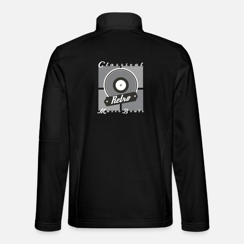 Retro Music - Unisex Softshell Jacket - black