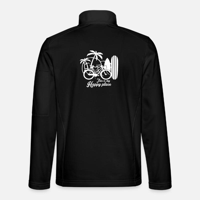 C’est mon endroit heureux - Veste en tissu softshell Unisexe - noir