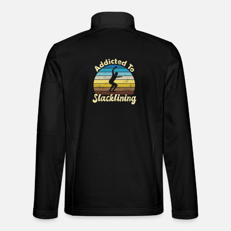 Slackline Slacken Slacklining - Unisex Softshell Jacket - black