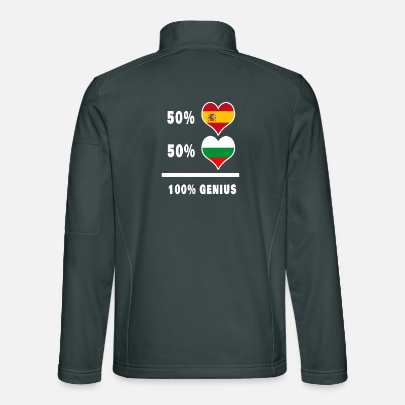 Bulgaria and Spain genius / gift Unisex Softshell Jacket