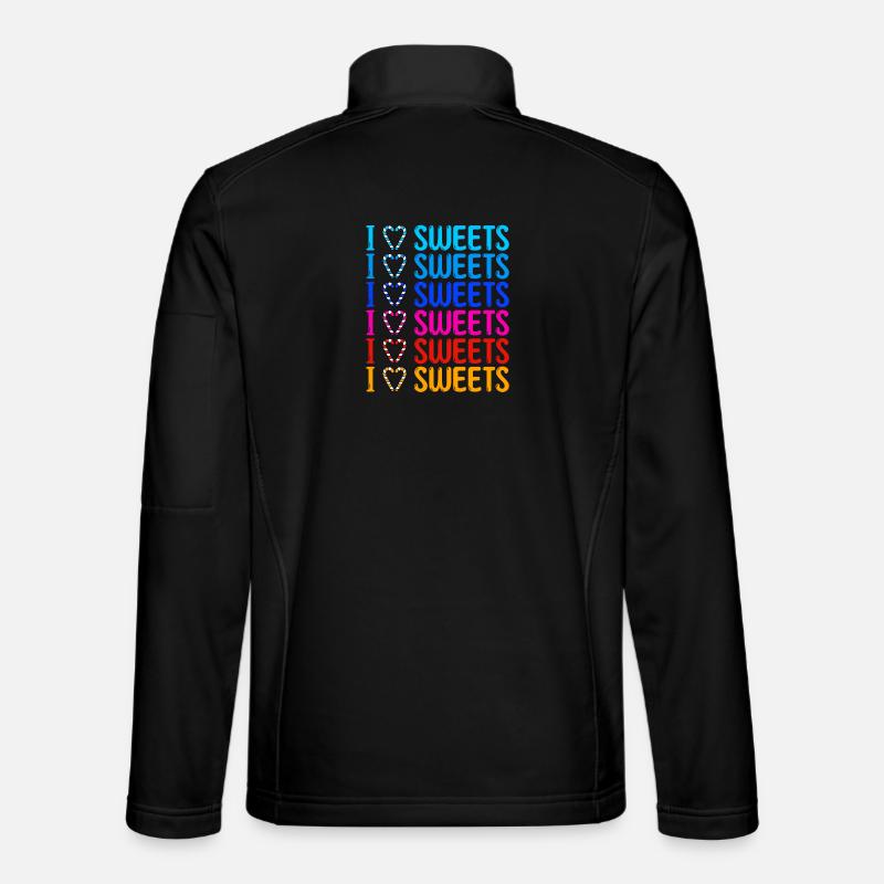 J’aime les bonbons déclaration dent sucrée Veste en tissu softshell Unisexe