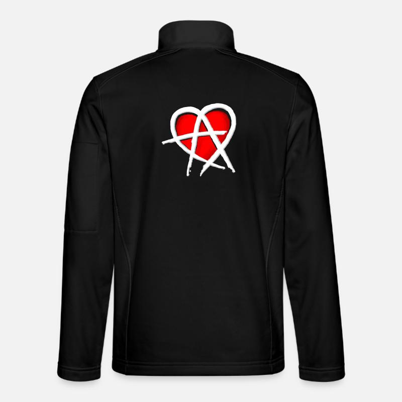 Anarchy & Love - Unisex Softshell Jacket - black