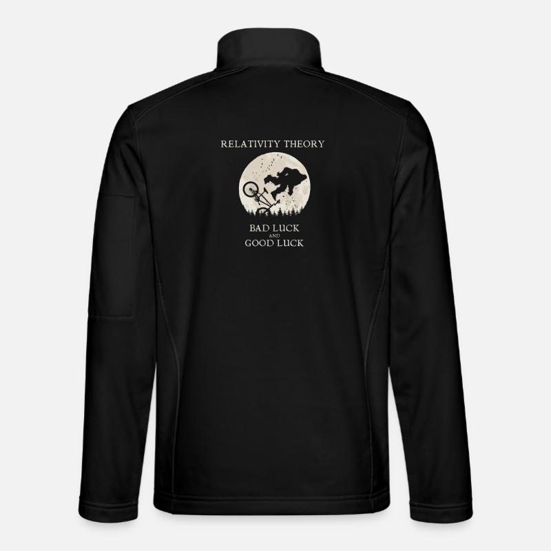 Relativitätstheorie - Pech und Glück - Unisex Softshelljacke - Schwarz