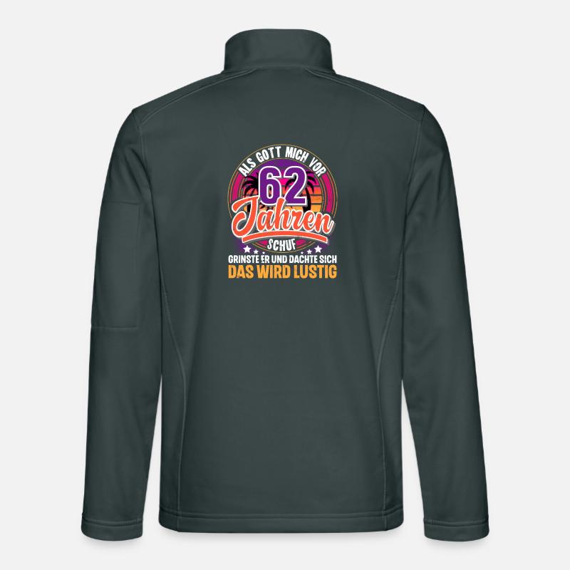 62. Geburtstag Als Gott Mich Schuf Vor Unisex Softshelljacke