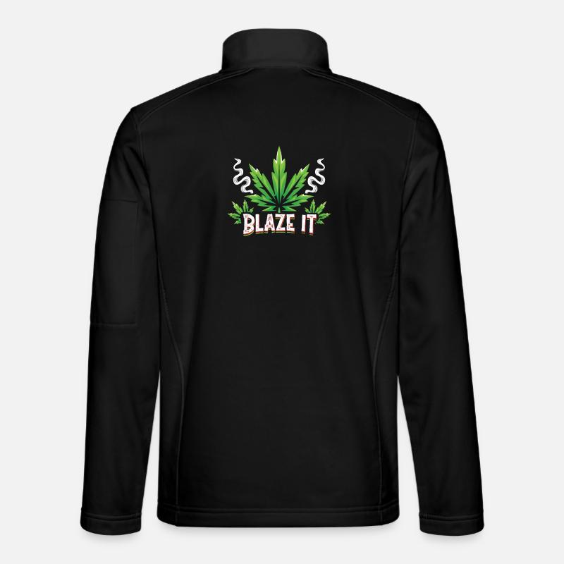 Blaze it - Unisex Softshelljacke - Schwarz