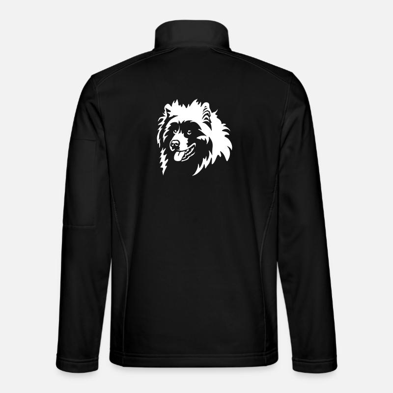 Samojede Kopf "Black Edition" - Unisex Softshelljacke - Schwarz