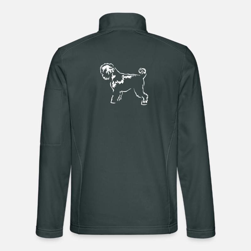 Russischer Terrier "Black Edition" Unisex Softshelljacke