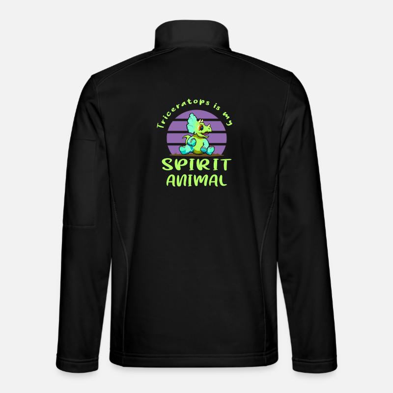 Triceratops - Unisex Softshelljacke - Schwarz