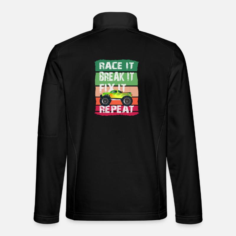 RC Modell Auto - Unisex Softshelljacke - Schwarz