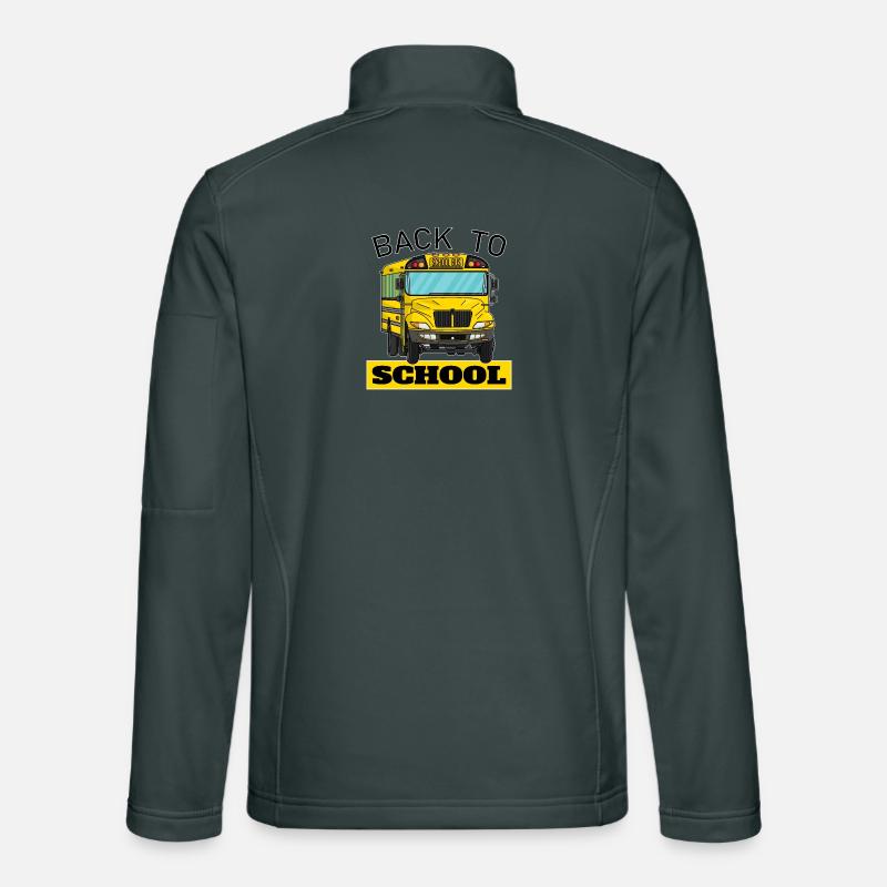 Back to school School start school bus Unisex Softshell Jacket