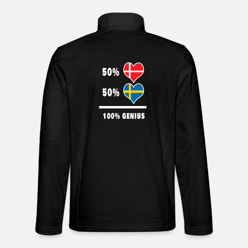 Dänemark und Schweden Genial / Geschenk - Unisex softshelljakke - sort