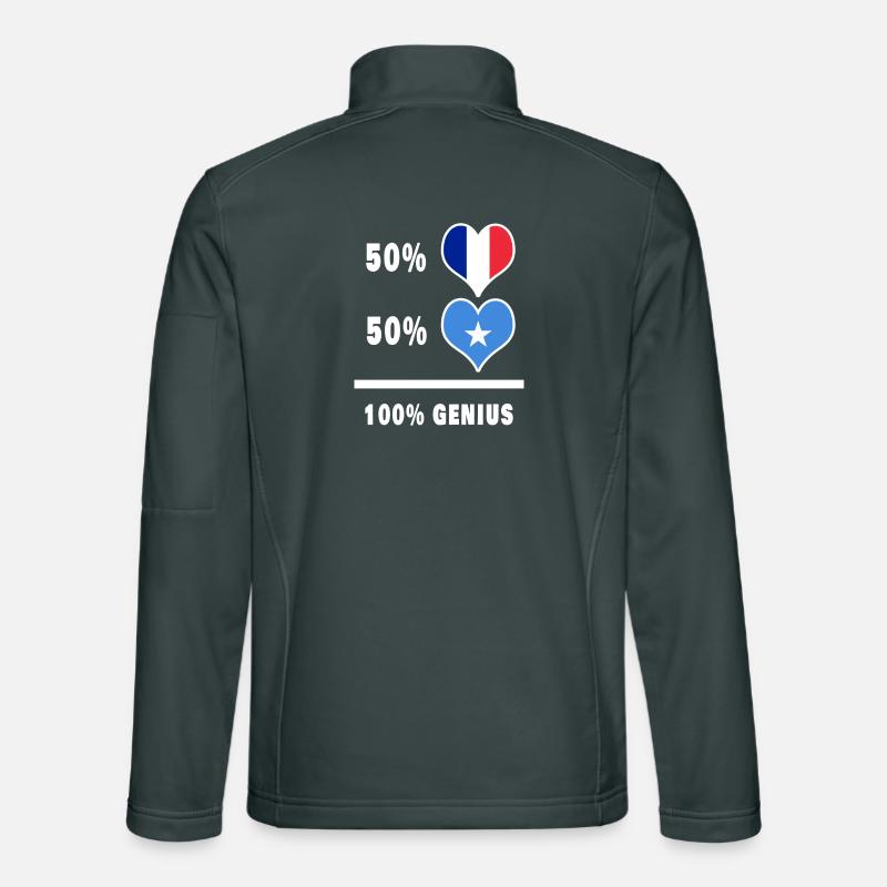 Frankreich und Somalia Genius / Geschenk Unisex Softshelljacke