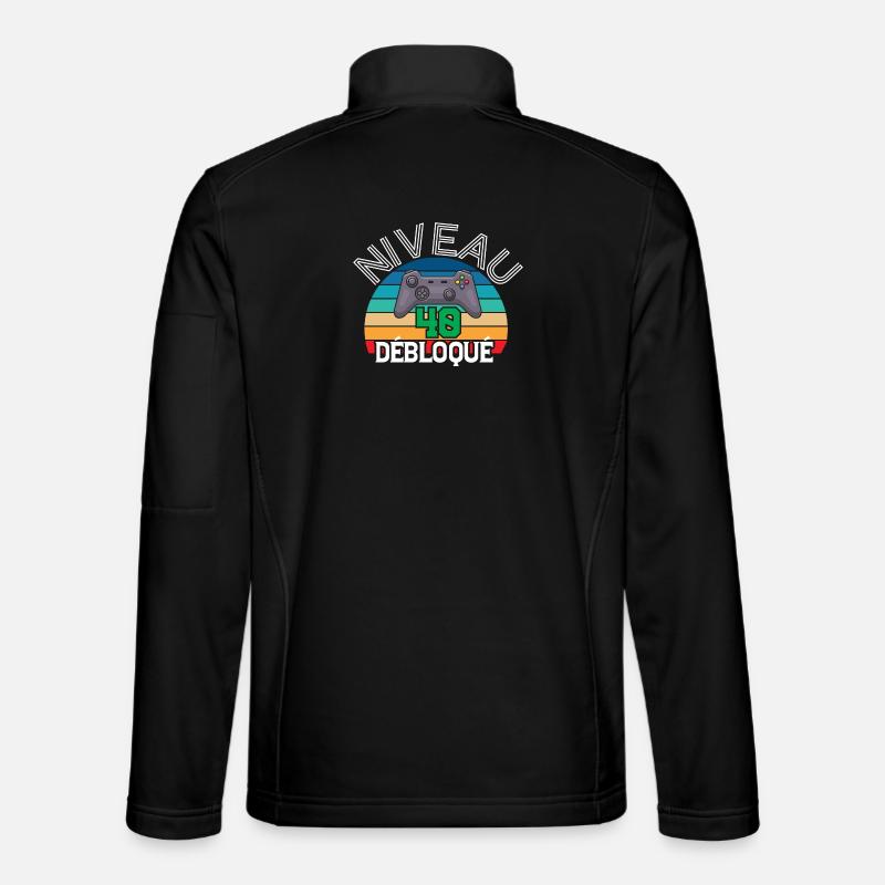Level 40 unlocked - Unisex Softshell Jacket - black