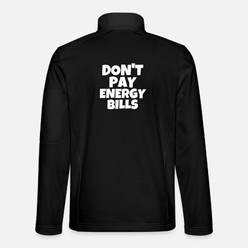 energy, purchasing power, bill - Unisex Softshell Jacket - black