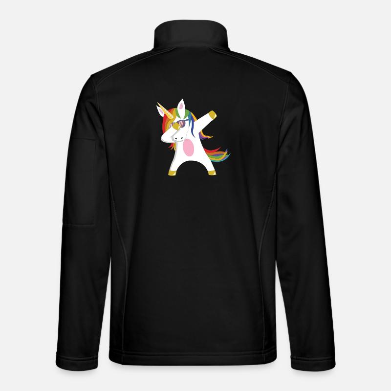 Dabbing Unicorn Geschenkidee dabbendes Einhorn Dab - Unisex Softshelljacke - Schwarz