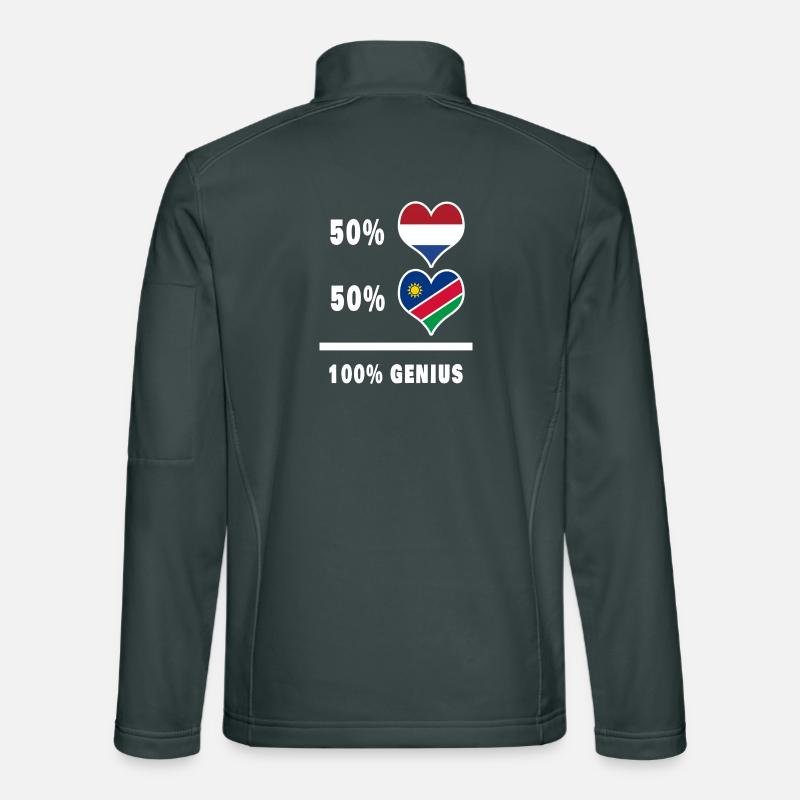 Namibie et Pays-Bas Genius / Cadeau Veste en tissu softshell Unisexe