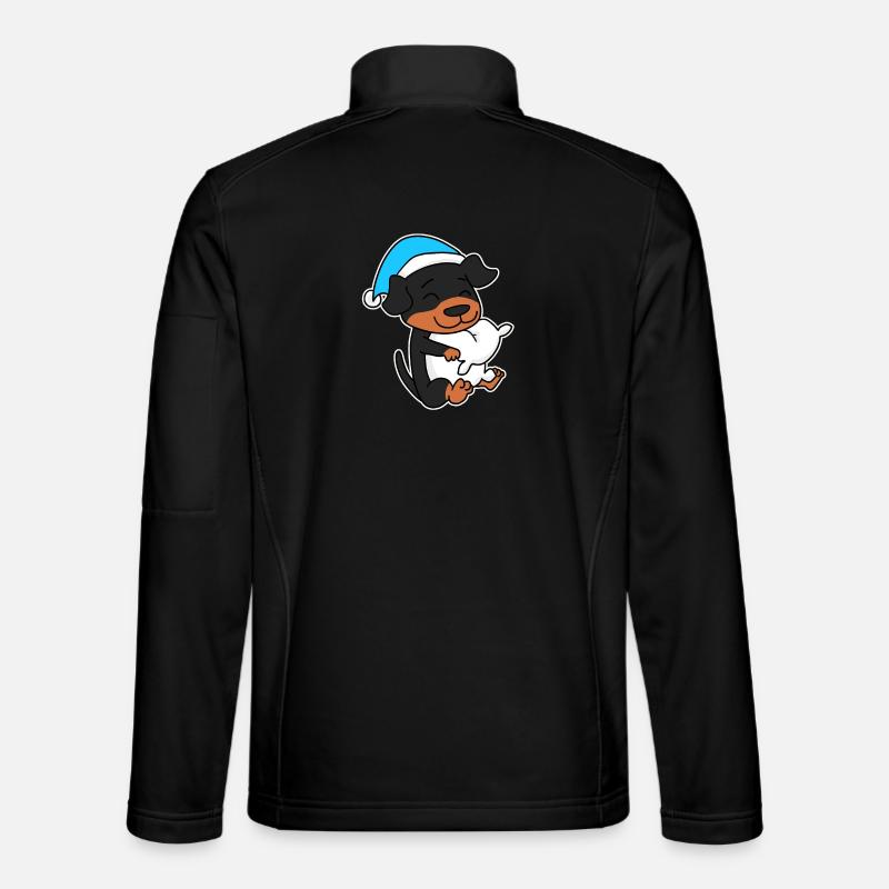 Hund Hunderasse Rottweiler - Unisex Softshelljacke - Schwarz