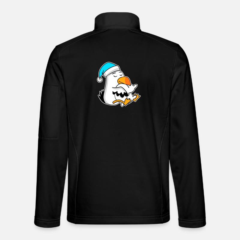 Albatross Seagull Bird - Unisex Softshell Jacket - black