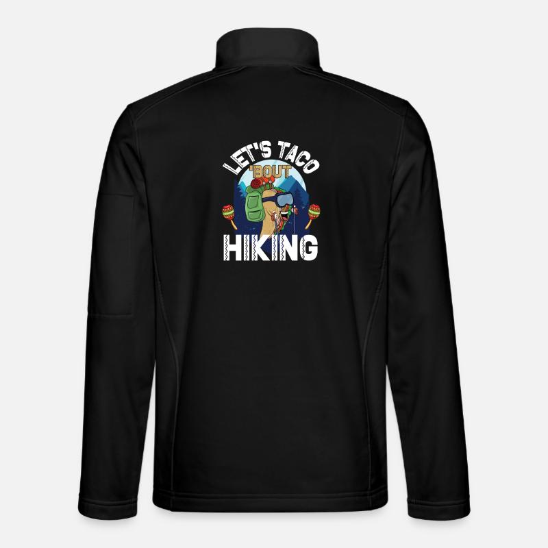 Let's Taco 'Bout Hiking - Unisex Softshelljacke - Schwarz