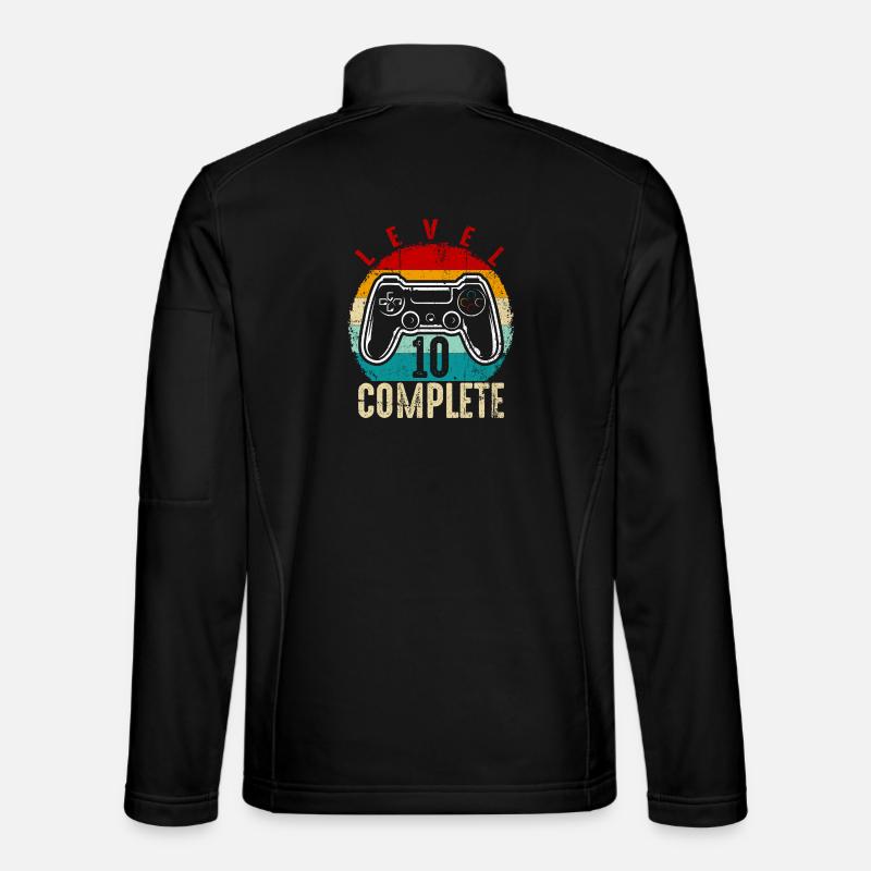 Manette complète Rétro Niveau 10 - Veste en tissu softshell Unisexe - noir