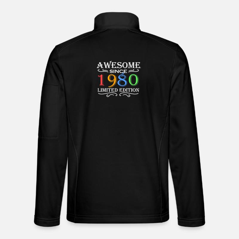 1980 - Born 1980 - Unisex Softshell Jacket - black