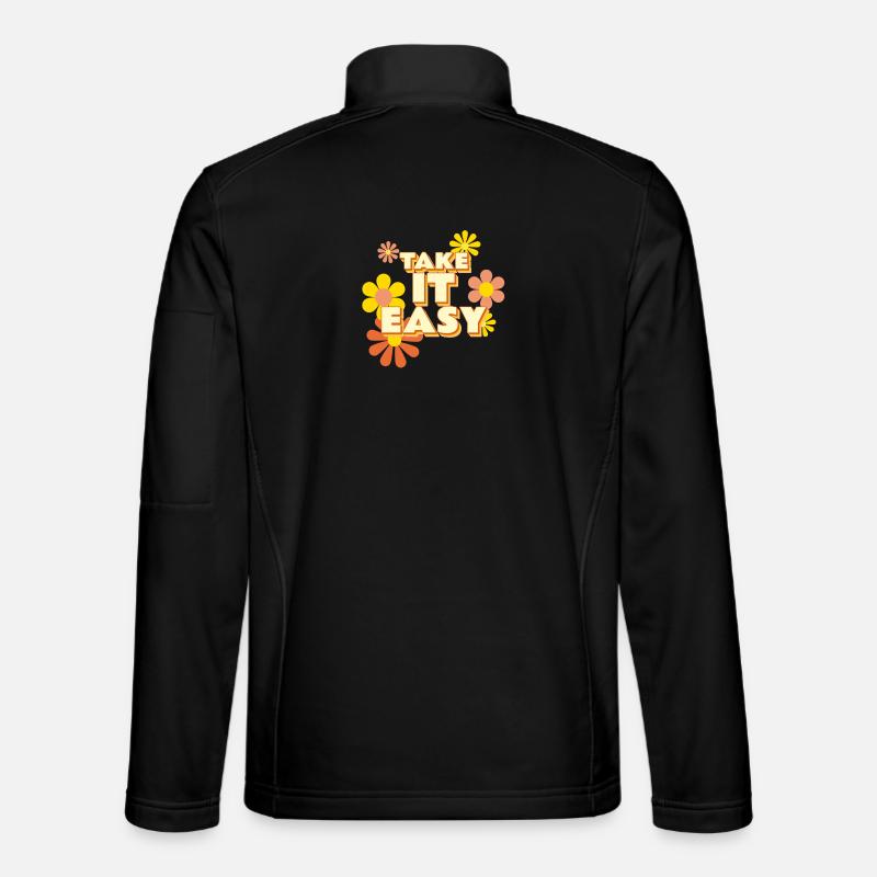 Take it Easy - Unisex Softshelljacke - Schwarz