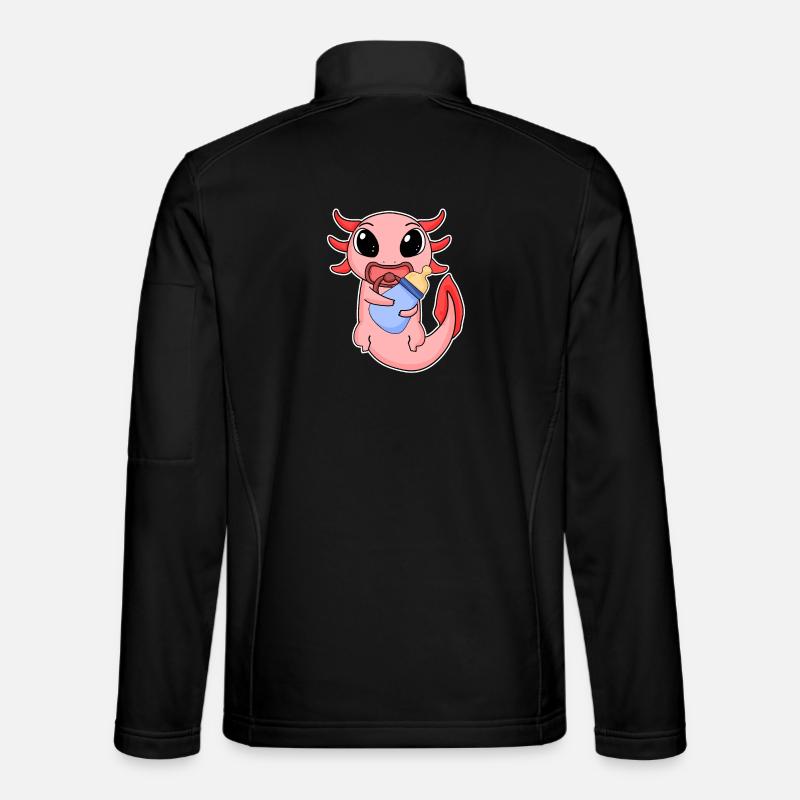 Bébé Axolotl - Veste en tissu softshell Unisexe - noir