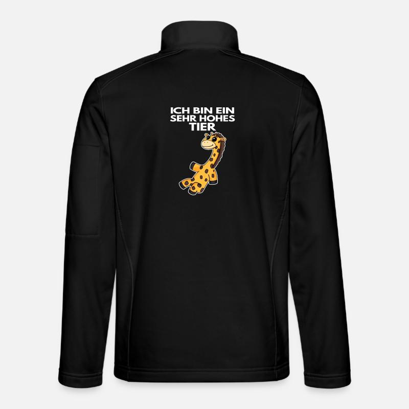 Teamleiter Giraffe - Unisex Softshelljacke - Schwarz