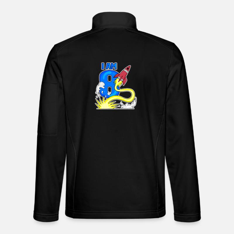 Boy 8 years old - Unisex Softshell Jacket - black