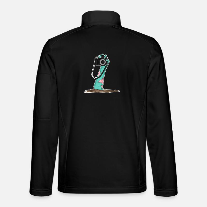 Zombie Camera Photographer - Unisex Softshell Jacket - black